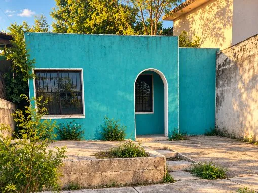 Fachada de la casa en Fracc. San Nicolás del Sur